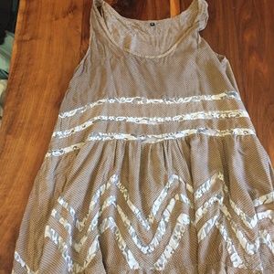 Free People Voile & Lace Trapeze Slip Dress XL